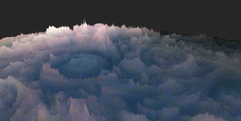 Облака больше похожи на горы и огромных улиток. Фото: NASA