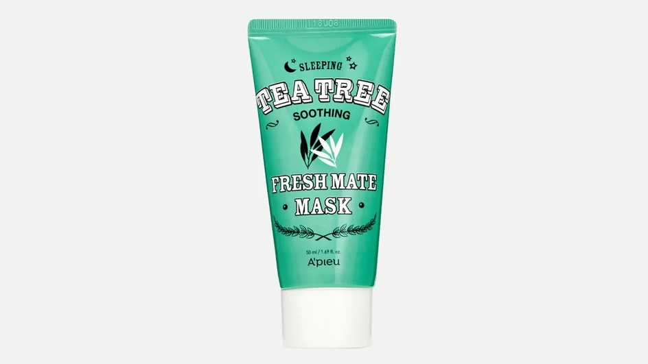 Ночная корейская маска для лица фирмы A'Pieu серия Fresh Mate Tea Tree Ночная корейская маска для лица фирмы A'Pieu серия Fresh Mate Tea Tree