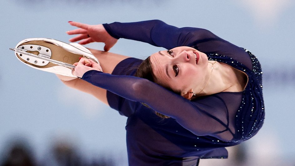 Ксения Синицина во время выступления на Чемпионате России