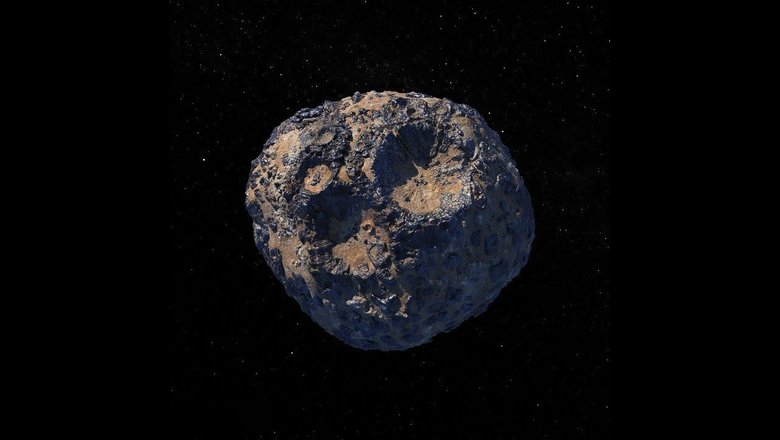 3D-рендер астероида «Психея». Фото: NASA