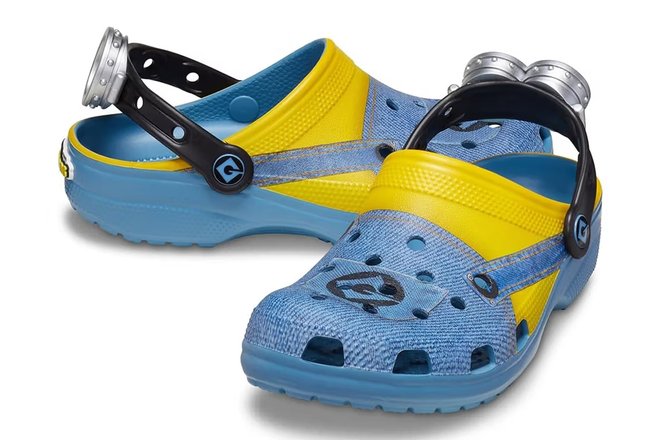 Кроксы в стиле миньонов Crocs