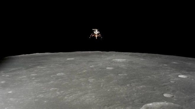 Экипаж «Аполлона-12» намеревался посадить лунный модуль как можно ближе к заранее определенной цели. Фото: NASA