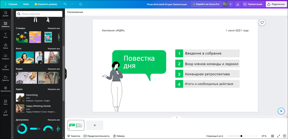 Финальный проект в Canva