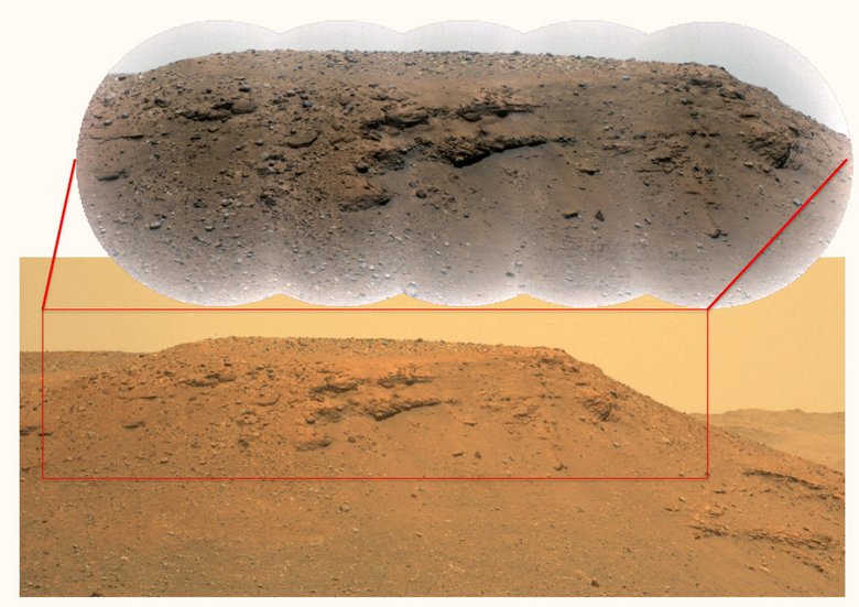 Озеро на Марсе. Фото:NASA/JPL-Caltech/LANL/CNES/CNRS/ASU/MSSS