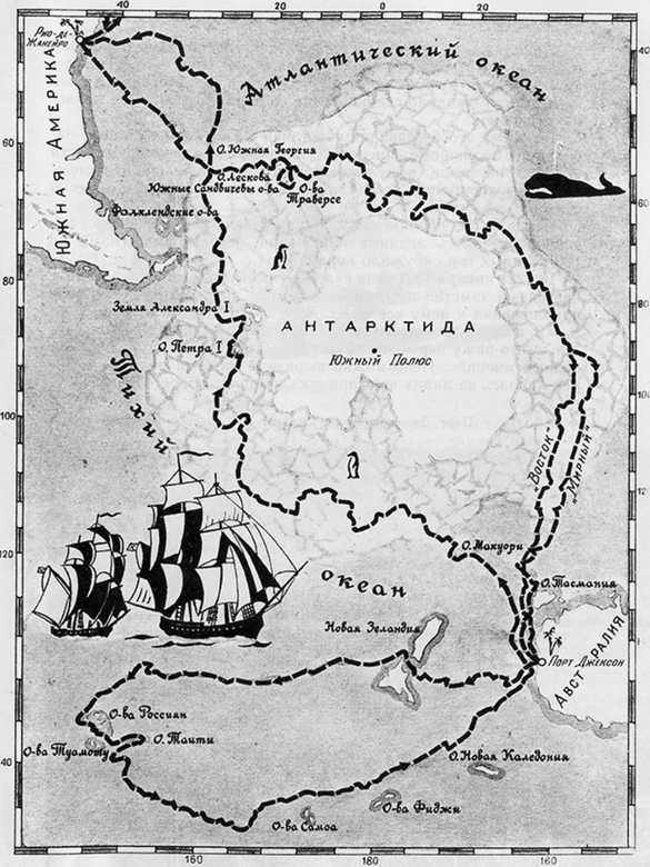 Карта маршрута экспедиции. Из собрания П. Каменченко