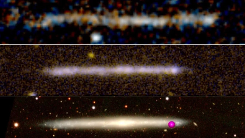 Так выглядит загадочная полоса звезд. Фото: Hubble Space Telescope