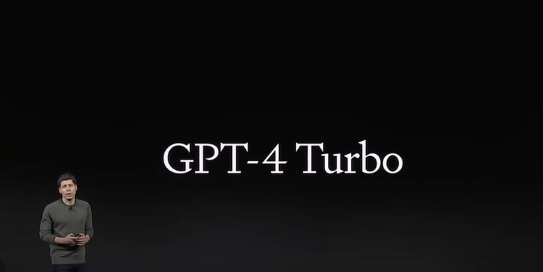 Анонс GPT-4 Turbo. Фото: techcrunch.com