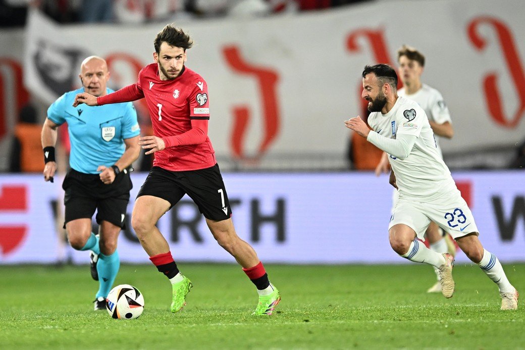 Сборная Грузии впервые вышла на чемпионат Европы по футболу