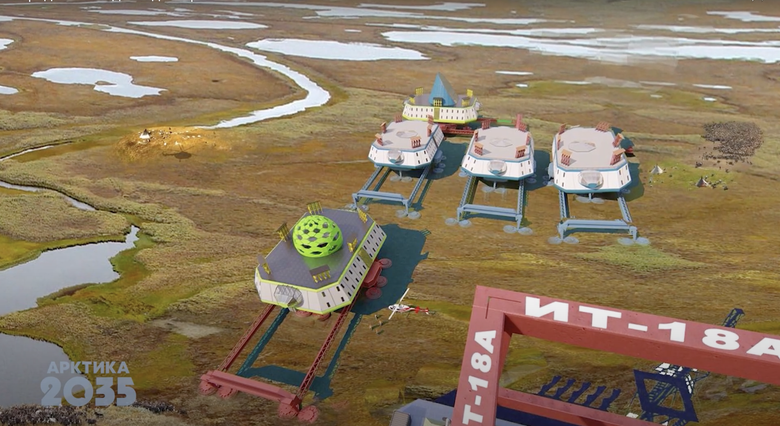 Проект передвижных домов для Арктики. Фото: Youtube / PORA Arctic