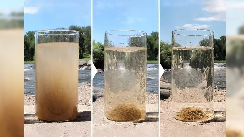 Процесс очистки воды от грязи и микроорганизмов