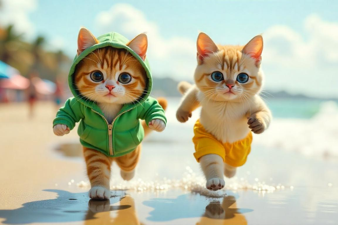 Коты бегут Коты бегут