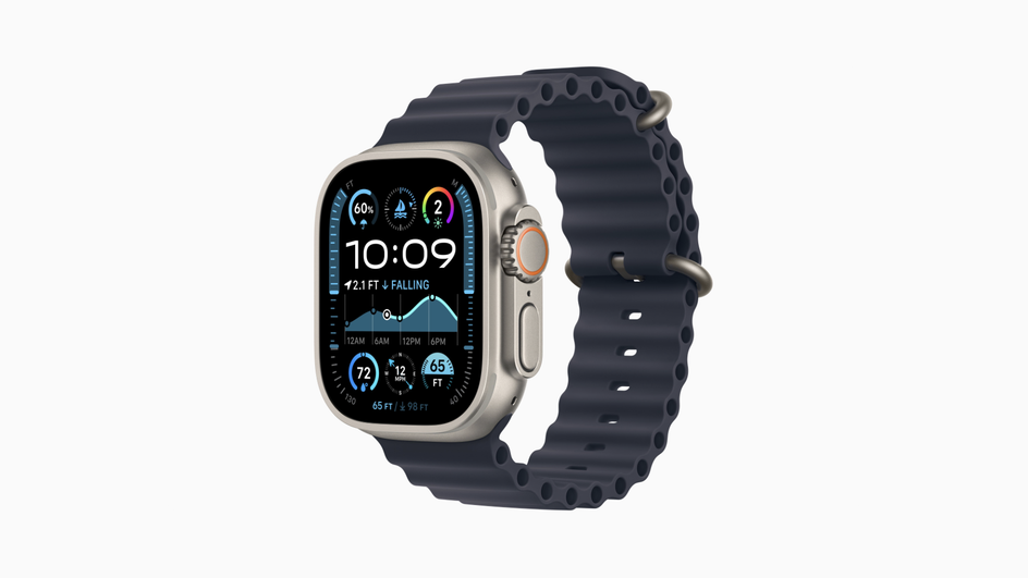 Apple Watch Ultra 2-го поколения с ремешком Ocean Band цвета Navy Apple Watch Ultra 2-го поколения с ремешком Ocean Band цвета Navy