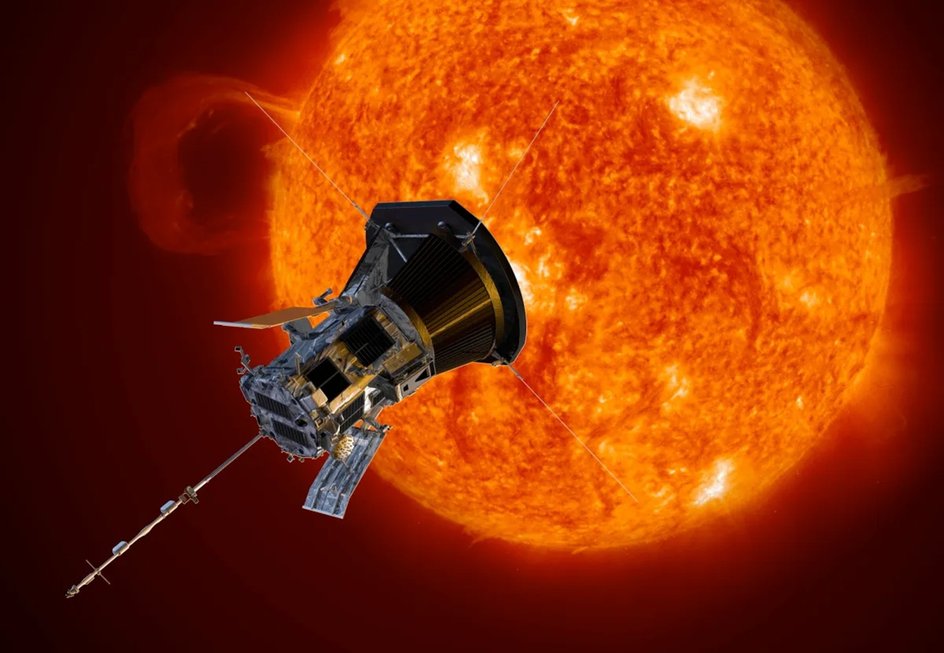 художественное изображение Parker Solar Probe