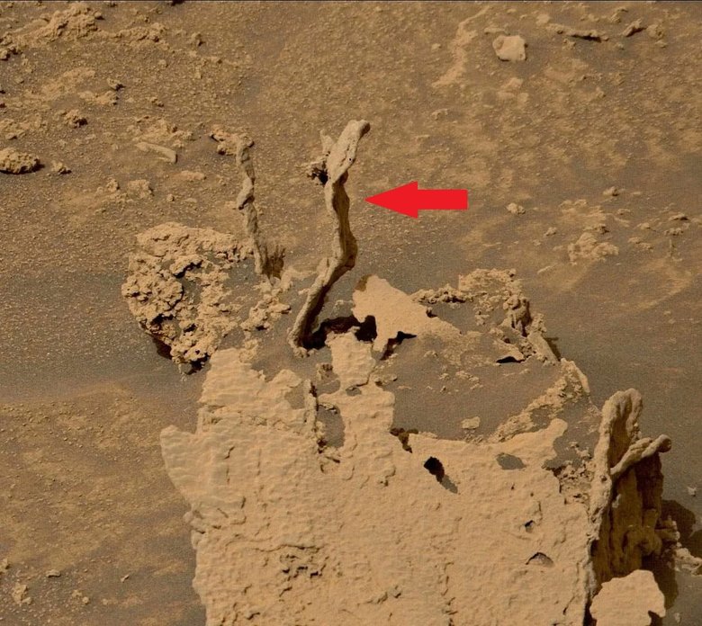 Горные образования, обнаруженные на Марсе. Фото: NASA, JPL-Caltech, MSSS