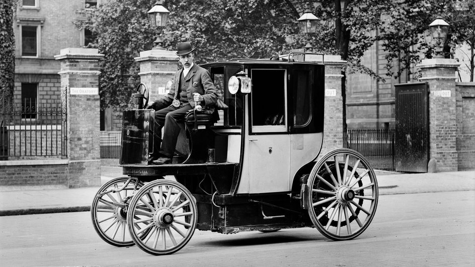 Электрическое такси в Лондоне, 1897 год