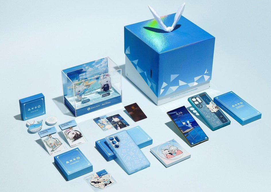 Набор Samsung Galaxy S24 Ultra Blue Archive Edition