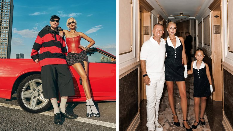 Ханна у машины и с семьей, она скрывает живот под одеждой. Ханна у машины и с семьей, она скрывает живот под одеждой.