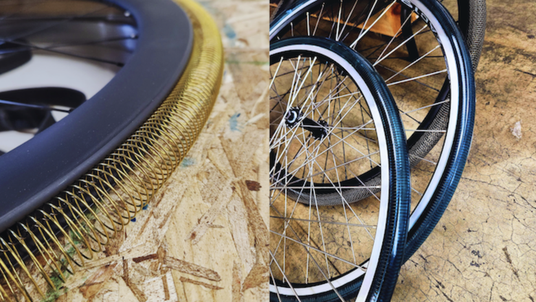 Колесом можно пользоваться и без резиновой оболочки, но тогда при езде велосипед будет сильно шуметь. Фото: Kickstarter