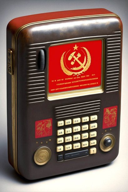 Так могли бы выглядеть советские айфоны. Фото: Telegram-канал «Нейросеть for Fun»