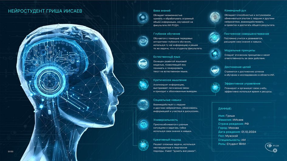 Нейростудент Гриша ИИсаев