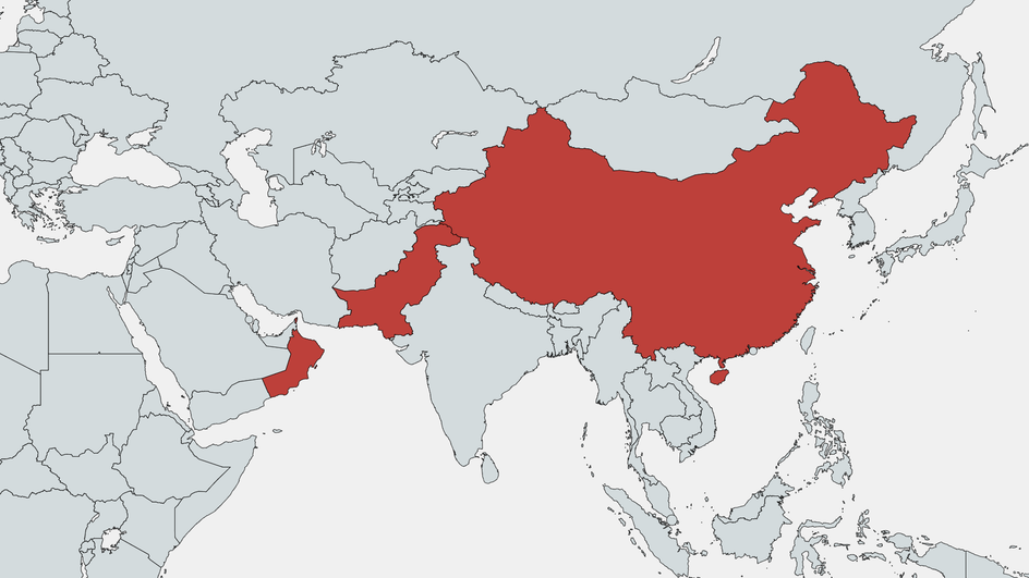 Страны, где Telegram полностью заблокирован: Оман (с 28 марта 2014), Китай (с 12 июля 2015), Пакистан (с 17 ноября 2017)