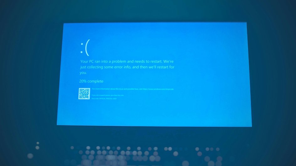 Сбой Windows
