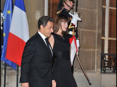 Slide image for gallery: 10667 | Карла Бруни и Николя Саркози: совместные выходы