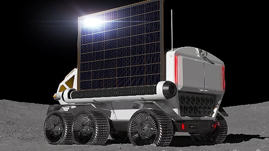 Лунный фургон будет использовать солнечные батареи для пополнения запасов топливных элементов