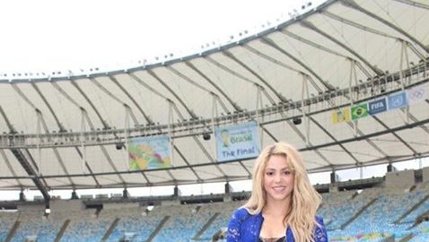 Шакира на стадионе «Маракана»
