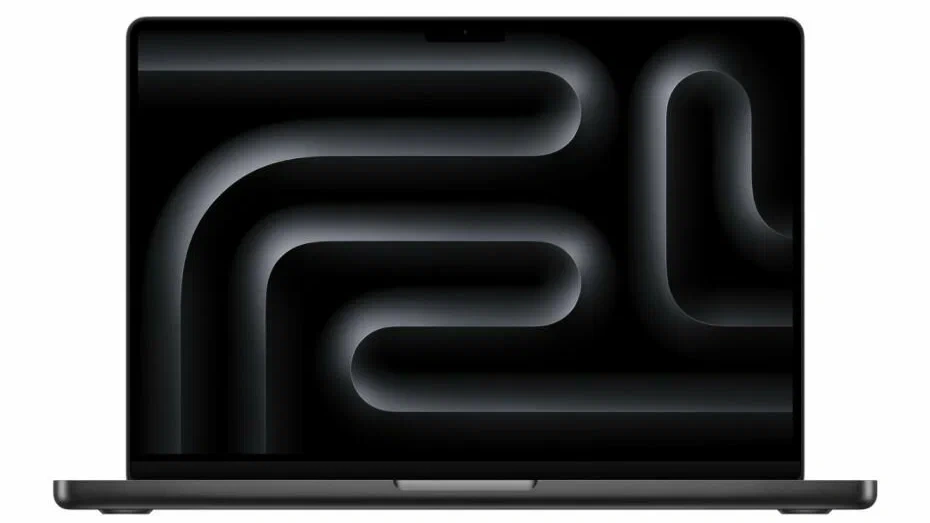 Ноутбук Apple MacBook Pro 16 с процессором Apple M4 Max на белом фоне Ноутбук Apple MacBook Pro 16 с процессором Apple M4 Max на белом фоне