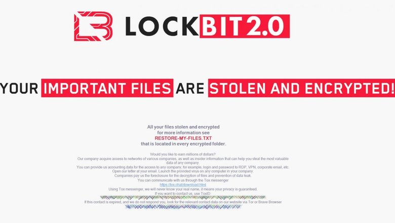 Вирус-шифровальщик Lockbit шифрует важные данные и дает жертве несколько дней на перевод средств на криптовалютный счет злоумышленников