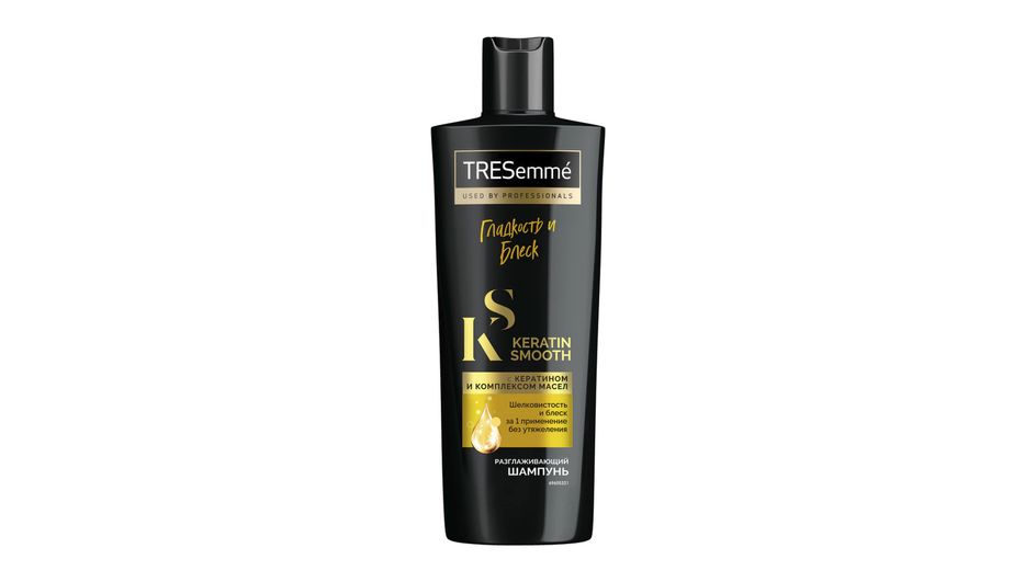 Разглаживающий шампунь для волос фирмы TRESemmé серия Keratin Smooth Разглаживающий шампунь для волос фирмы TRESemmé серия Keratin Smooth