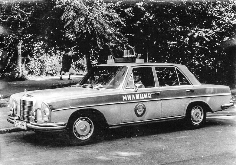  Солидный милицейский Mercedes-Benz W108 с невиданной для СССР динамикой и комфортом