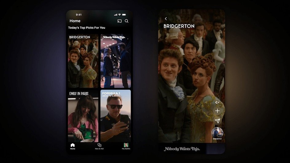  Netflix запускает вертикальную ленту с короткими видео, похожую на TikTok