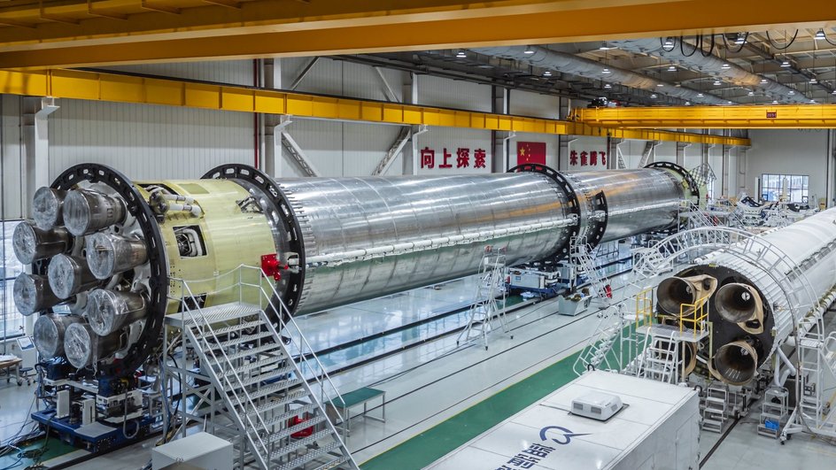 Первая ступень ракеты Zhuque-3 из нержавеющей стали Первая ступень ракеты Zhuque-3 из нержавеющей стали