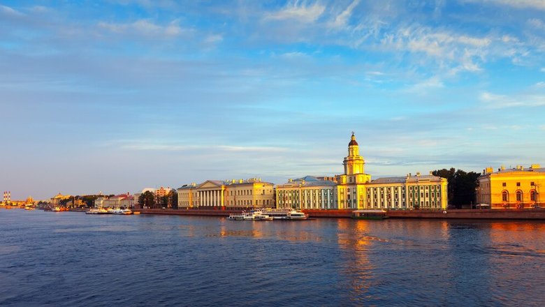 Санкт-Петербург на закате.