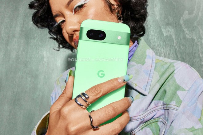 Google Pixel 8a в мятном цвете Google Pixel 8a в мятном цвете