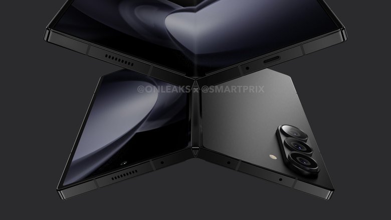 Первый рендер Galaxy Z Fold6. Источник: OnLeaks / Smartprix