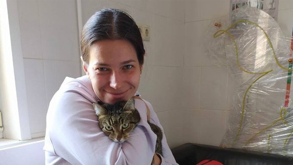 В Москве кошка дважды пристроилась к одной и той же хозяйке