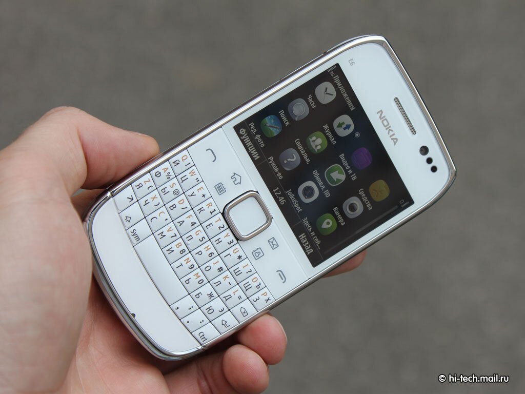 Обзор Nokia E6: уникальный смартфон с Symbian Anna - Hi-Tech Mail.ru