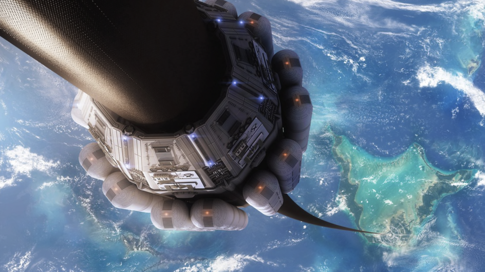 Obayashi Corporation пока не показала, как будет выглядеть лифт до орбиты Земли.