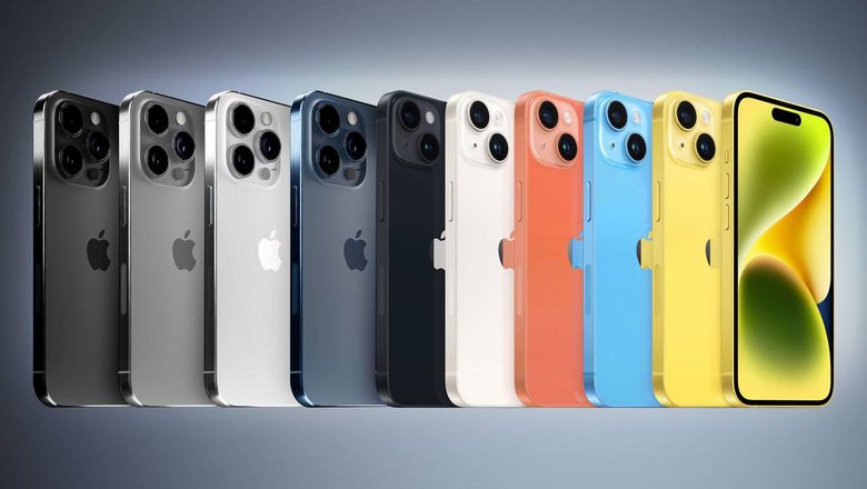 Яркая база и мрачные «прошки»: цвета серии iPhone 15 показали на одномкадре - Hi-Tech Mail.ru