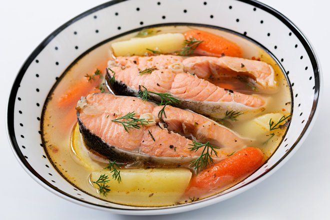суп из лосося с овощами суп из лосося с овощами