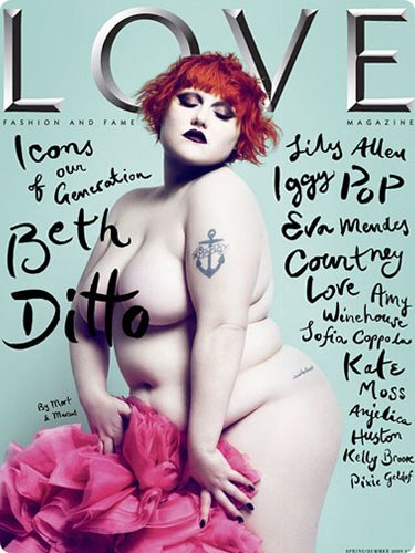 Бет Дитто на первой обложке журнала Love