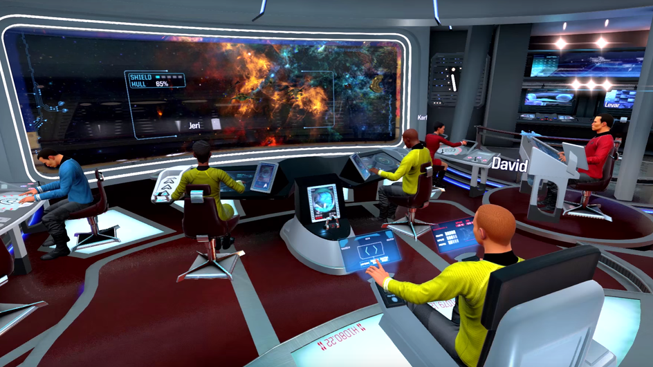 Исследуйте космос в виртуальной реальности на корабле «Иджис» вместе с друзьями в Star Trek: Bridge Crew.
