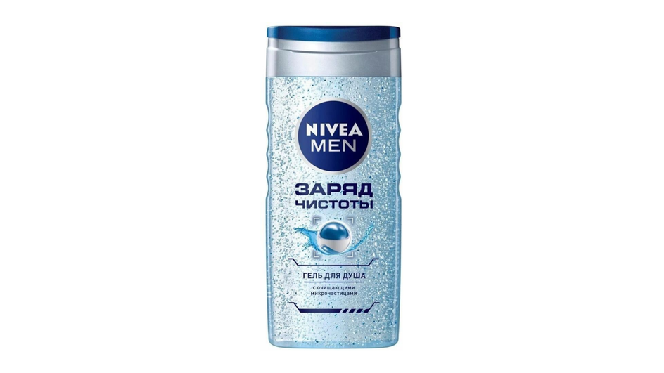 Гель для душа фирмы NIVEA серия MEN «Заряд чистоты» 2-в-1 Гель для душа фирмы NIVEA серия MEN «Заряд чистоты» 2-в-1
