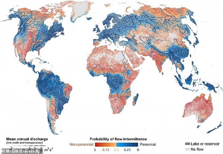 В мире исчезают реки. Что происходит (посмотрите на карту) - Hi-Tech Mail.ru