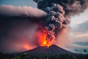 Извержение вулкана Руанг в Индонезии. Фото: телеграм-канал «Топор 18+»
