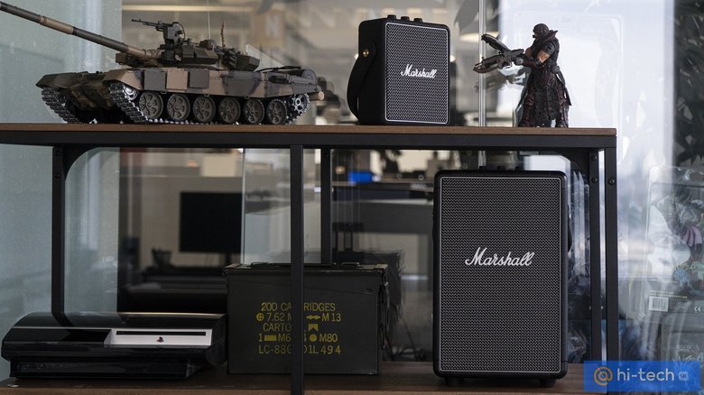 колонка marshall в интерьере