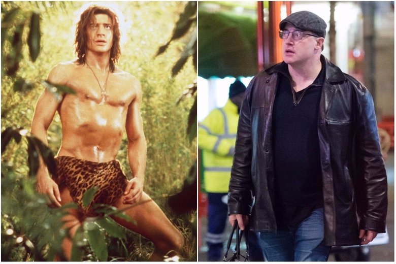 Актер в 1997 году (кадр из фильма «Джордж из джунглей») и в декабре 2017 года